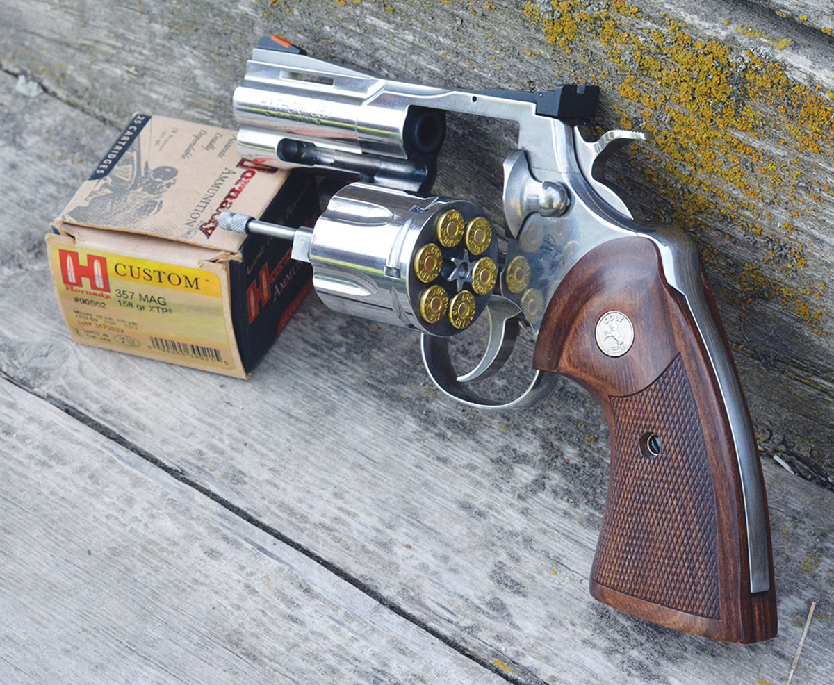 There has been a resurgence of interest in sixguns, and the Python is enjoying brisk sales.